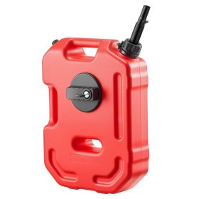 VEVOR Fuel Container, 2.6 Gallon, Gas Can with Spout and Lockable Bracket, 15 L/min Max Flow Rate, Secure & Leak-proof